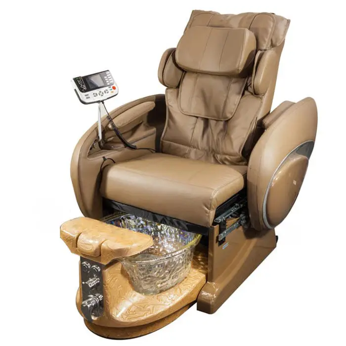 Medical Pump Luxury king Wine White and Hold Pipeless Black Crane Pedicure Chair — image 3