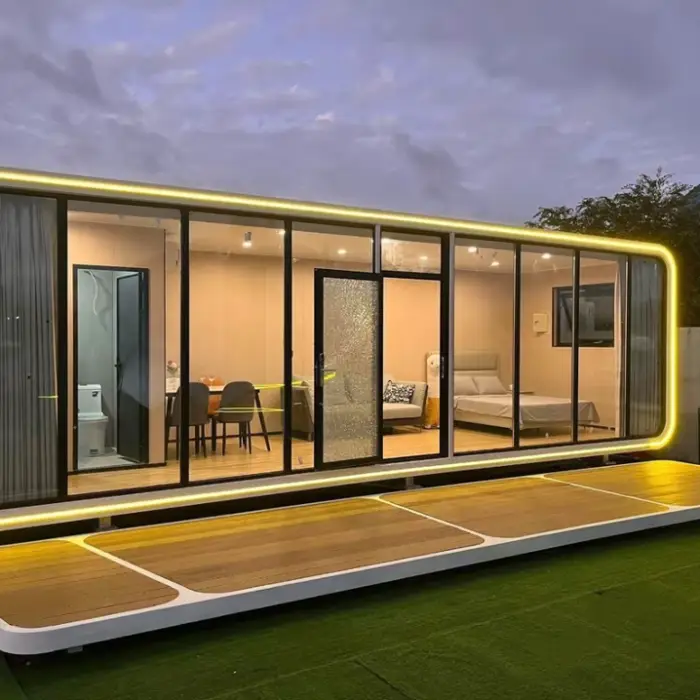 Apple cabin ZH-S58 Modern Modular Steel Container House Portable galvanised sheet L5800*W*2200*H2500 Area 12.7㎡ — image 3