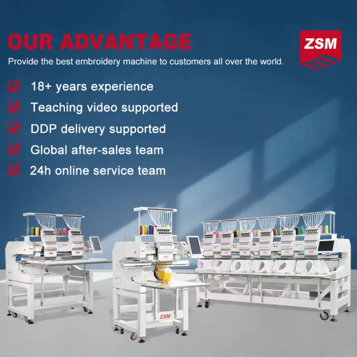Two Heads Embroidery Machine for Flat Hat Cap Garment Embroidery Computer Machine Automatic Digital Embroidery Machine — image 3