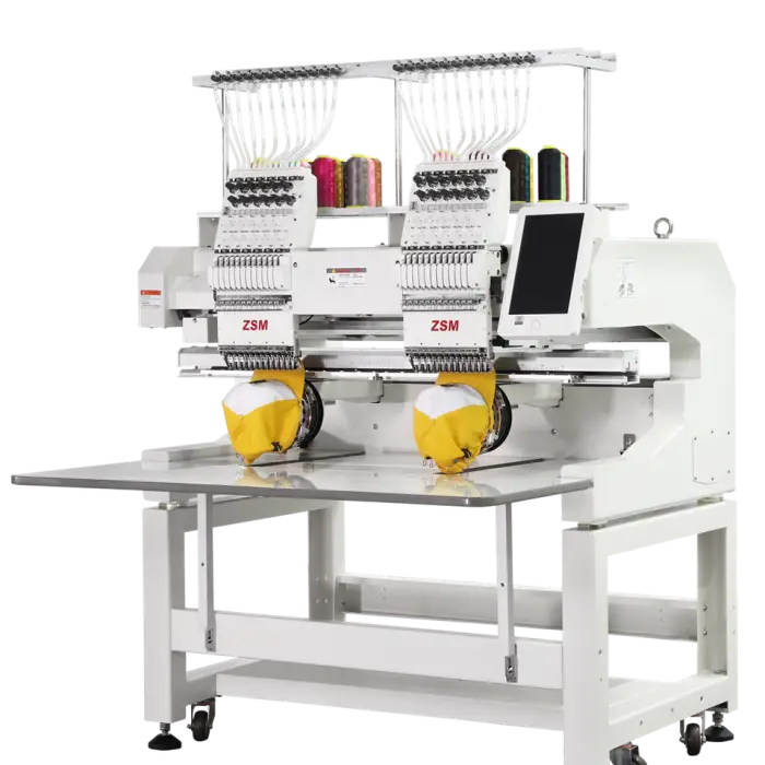 Two Heads Embroidery Machine for Flat Hat Cap Garment Embroidery Computer Machine Automatic Digital Embroidery Machine — image 7