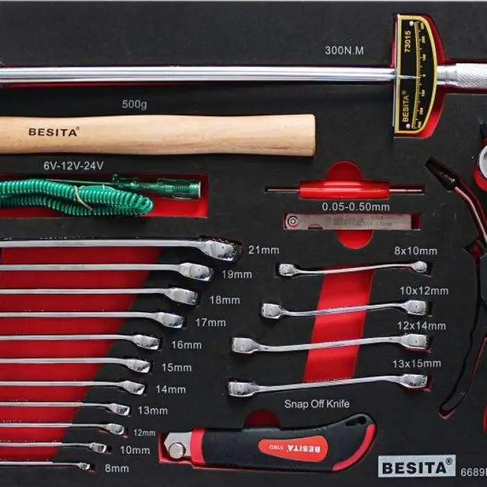 Original BESITA 168pc 6689 Electric Car Tools Cabinet Repair Tool Set Make in Taiwan — image 4