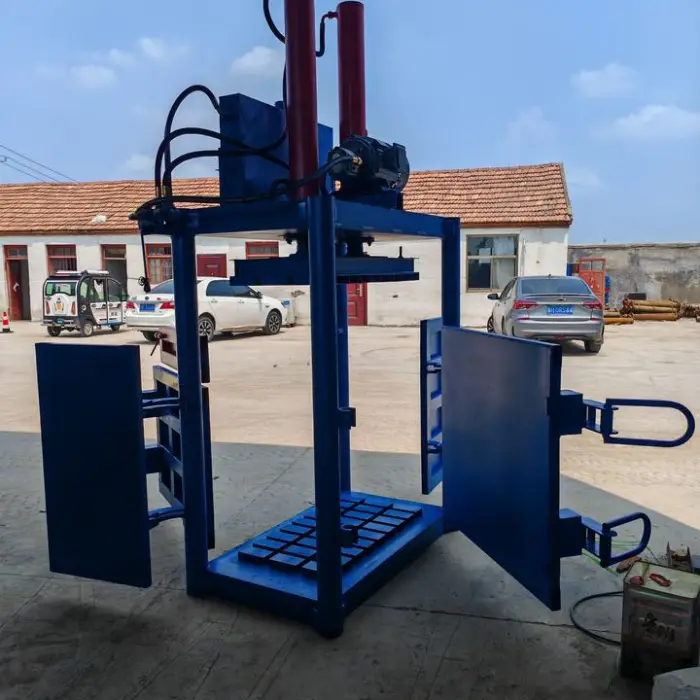 Cardboard Baling Press Machine Vertical Hydraulic Waste Plastic Pet Bottle Baler Machine — image 4