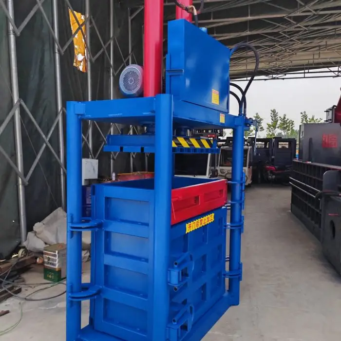 Cardboard Baling Press Machine Vertical Hydraulic Waste Plastic Pet Bottle Baler Machine — image 5