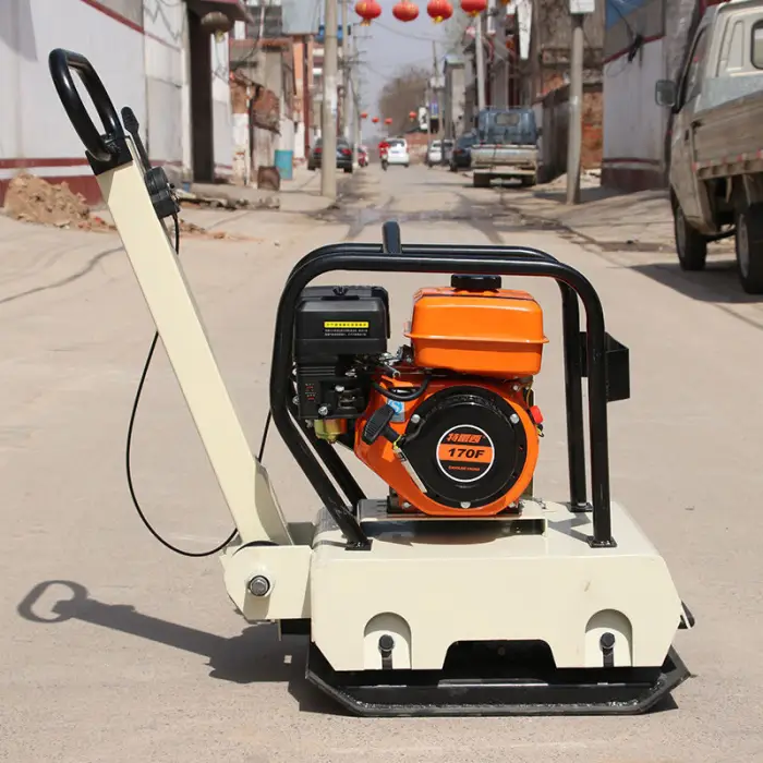 Deleixi DLX-160 Hand-Held Reversible Vibratory Plate Compactor Machine with 6.5HP Engine & Motor — image 4