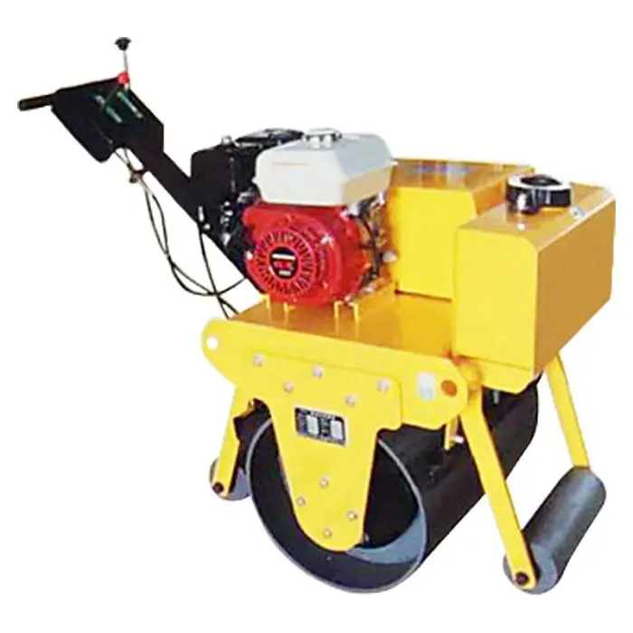 Gasoline/Diesel Engine Changfa Vibratory Double Drum Walk Behind Road Roller Compactor with Hydraulic Drive Unit 6HP — image 5