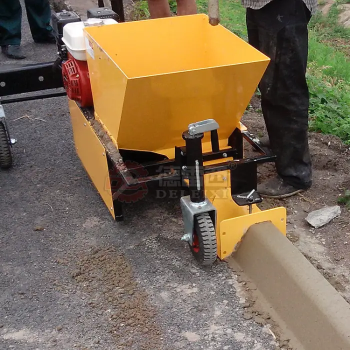 Road Curb Forming Machine Concrete Curbing & Gutter Machine Walk-behind Type 5.5HP Engine 160kg Heavy Duty — image 6