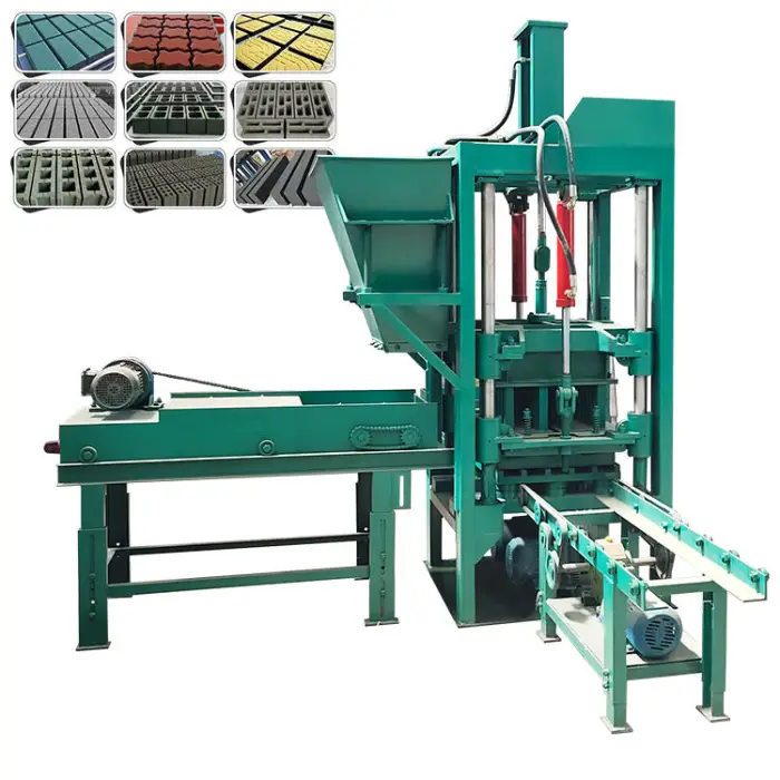 Factory Sale Semi-Automatic Block Making Machine Concrete Hollow Solid Interlocking Brick Making Machine — image 3