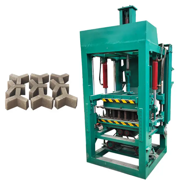 Factory Sale Semi-Automatic Block Making Machine Concrete Hollow Solid Interlocking Brick Making Machine — image 6