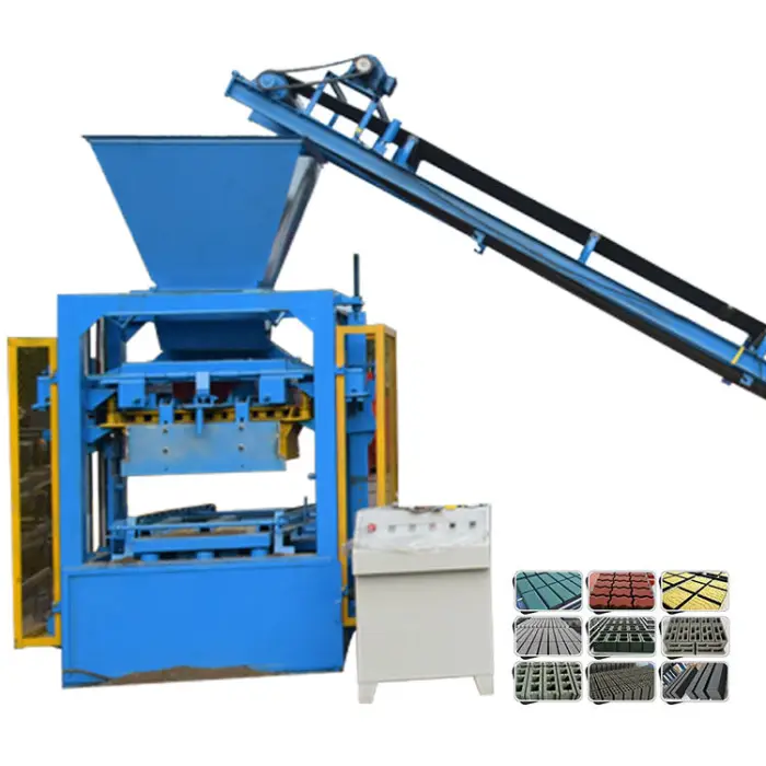 Parpaing Brick Making Machine Qtj4-26 Clay Motor & Engine Powered — image 3