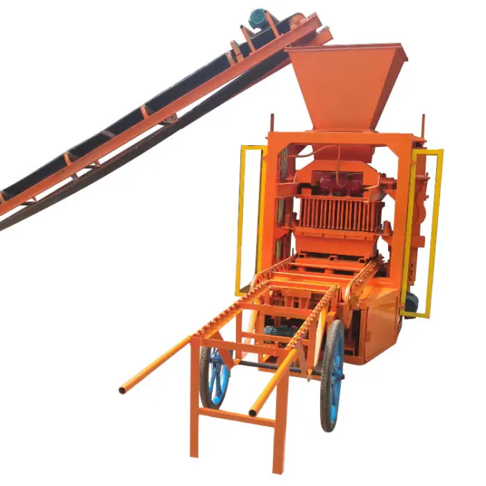 Parpaing Brick Making Machine Qtj4-26 Clay Motor & Engine Powered — image 6