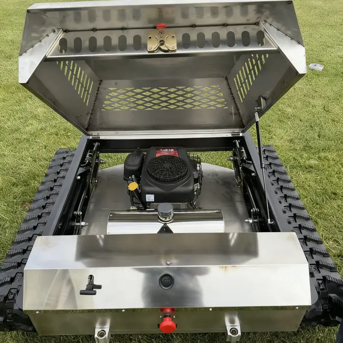 Custom Made Stainless Steel Lawn Mower 1m Cutting Width High Remote Control Farm Weeding Machine Motor Gearbox Bearing Gear — image 4