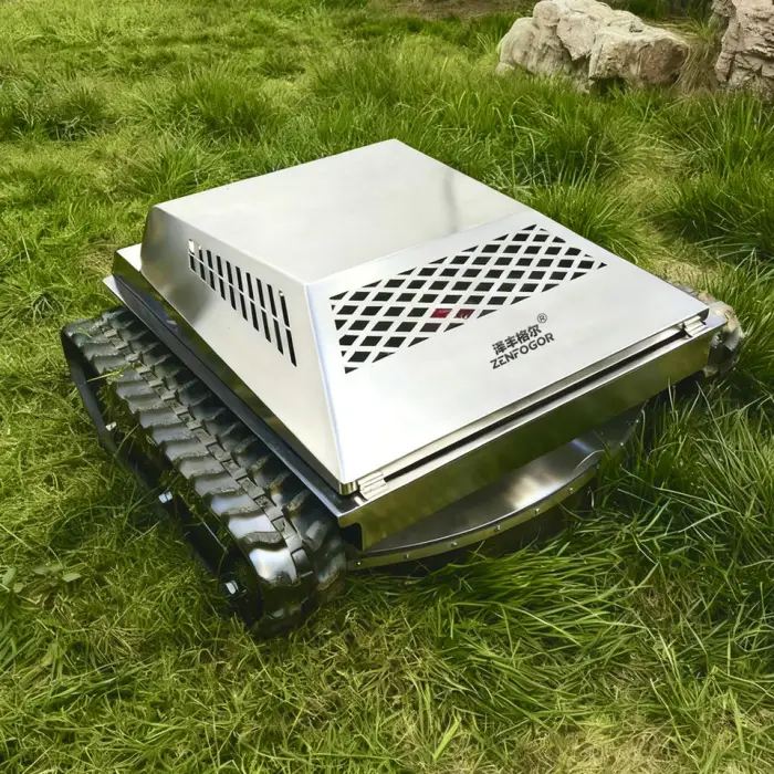 Custom Made Stainless Steel Lawn Mower 1m Cutting Width High Remote Control Farm Weeding Machine Motor Gearbox Bearing Gear — image 5