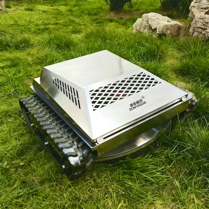 Custom Made Stainless Steel Lawn Mower 1m Cutting Width High Remote Control Farm Weeding Machine Motor Gearbox Bearing Gear — image 6