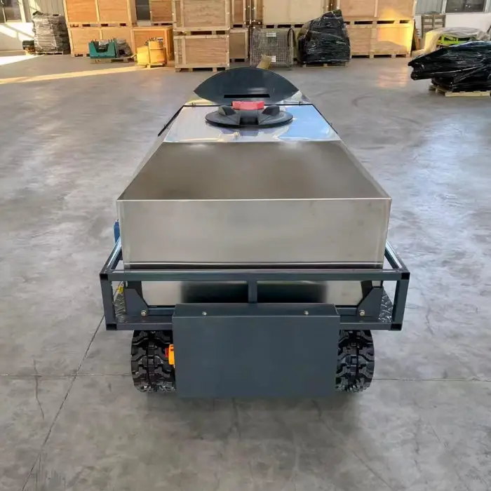 New Multifunctional Flexible Orchard Remote Control Garden Crawler Agriculture Robot Sprayer — image 3