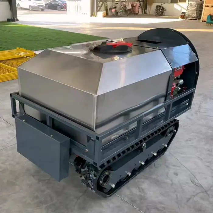 New Multifunctional Flexible Orchard Remote Control Garden Crawler Agriculture Robot Sprayer — image 5