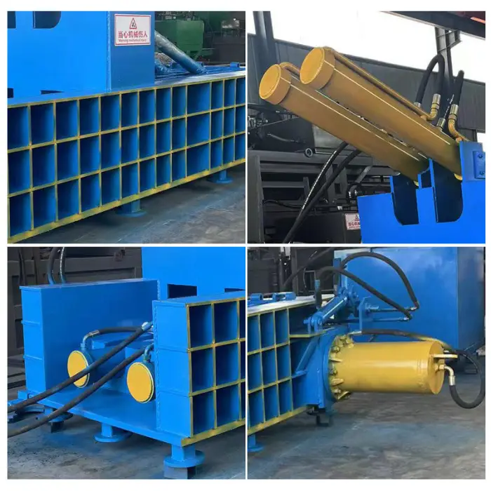 Customized Hydraulic Scrap Metal Compactor Baler Machine Automatic Beer Cans Baling Press with Motor Core Component — image 5