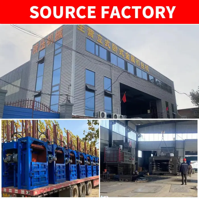 Customized Hydraulic Scrap Metal Compactor Baler Machine Automatic Beer Cans Baling Press with Motor Core Component — image 6