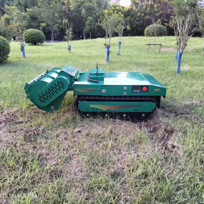 Direct Factory Sales Intelligent Grass Cutting Multifunctional Remote Control Crawler for Orchard Using — image 2