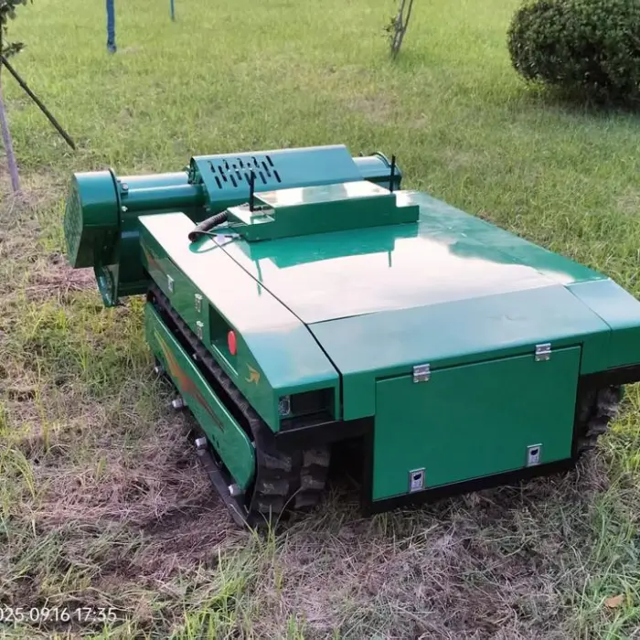 Direct Factory Sales Intelligent Grass Cutting Multifunctional Remote Control Crawler for Orchard Using — image 3