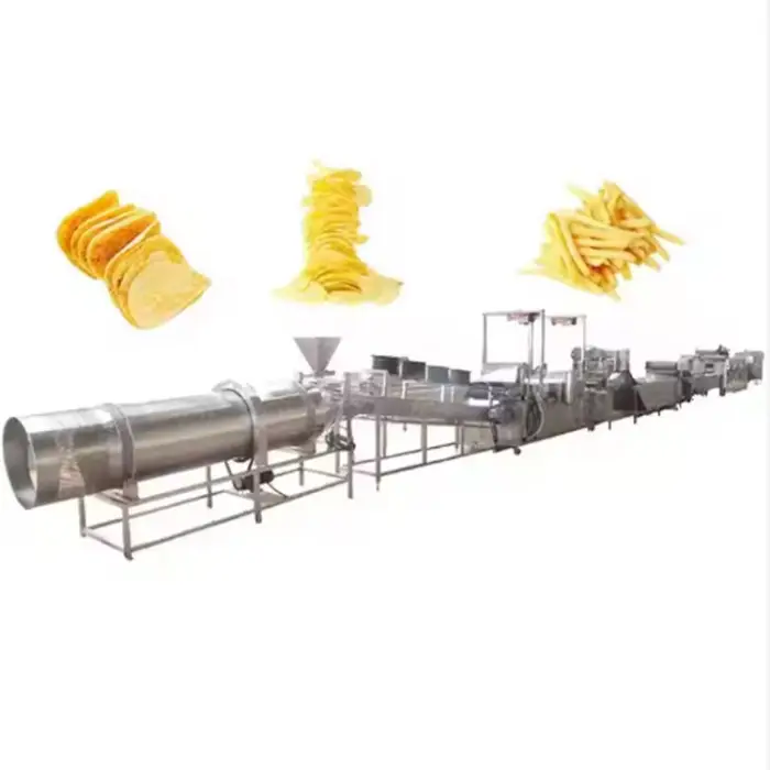 MI QDMECH Automatic Potatoes Crispy Chips Production Line Industrial Potato Chips Making Machine for Sales — image 4