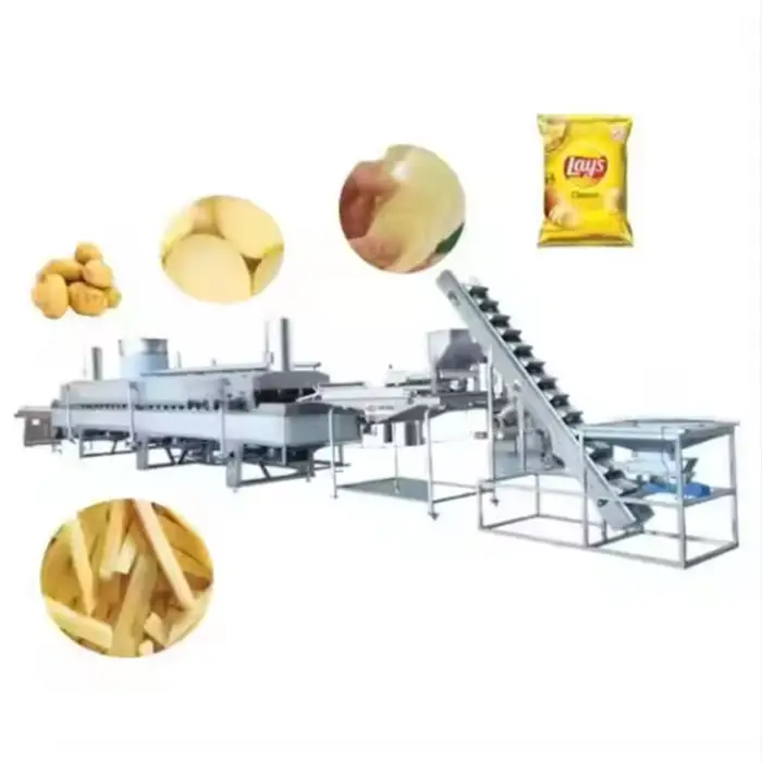 MI QDMECH Automatic Potatoes Crispy Chips Production Line Industrial Potato Chips Making Machine for Sales — image 6