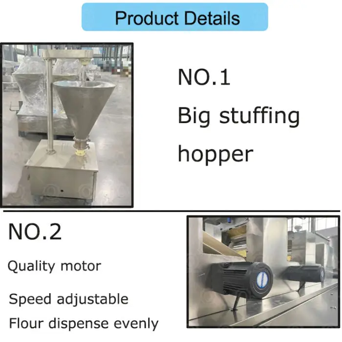 MI QDMECH Brand New Table Top Dumpling Maker Stable Performance Large Size Dumpling Maker Easy Operation Dumpling Maker — image 6