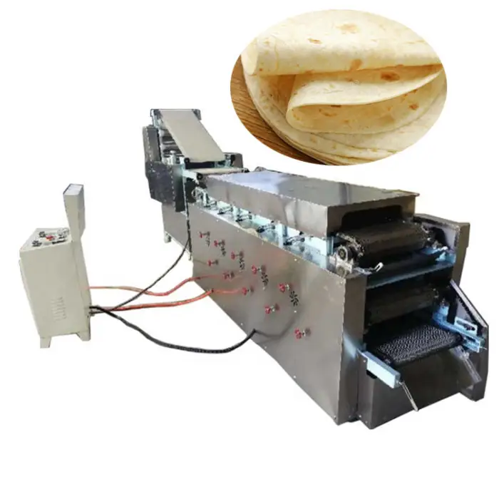 Fully Automatic Dough Roller Sheeter Pita Roti Lavash Tortilla Pizza with Multifunctional Forming Iraqi Samoon Making Machine — image 3