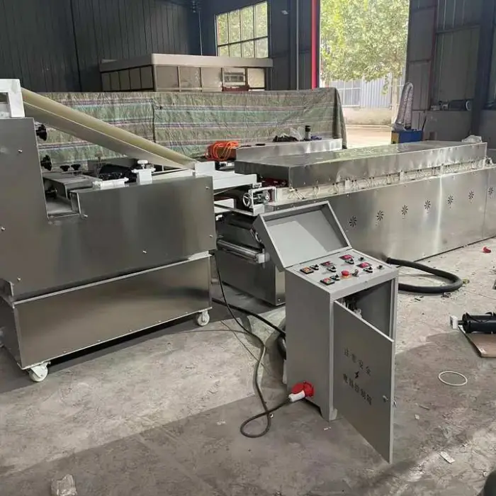 Fully Automatic Dough Roller Sheeter Pita Roti Lavash Tortilla Pizza with Multifunctional Forming Iraqi Samoon Making Machine — image 7