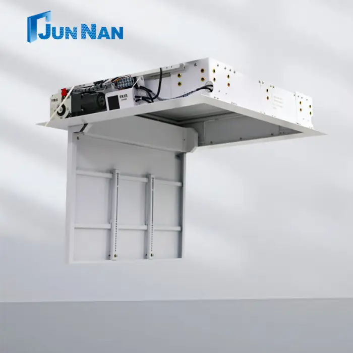 Automatic Only Flip up & Drop Down Motorized LCD TV Ceiling Mount Brackets with Remote Control Hidden TV Ceiling Lift Machenism — image 7
