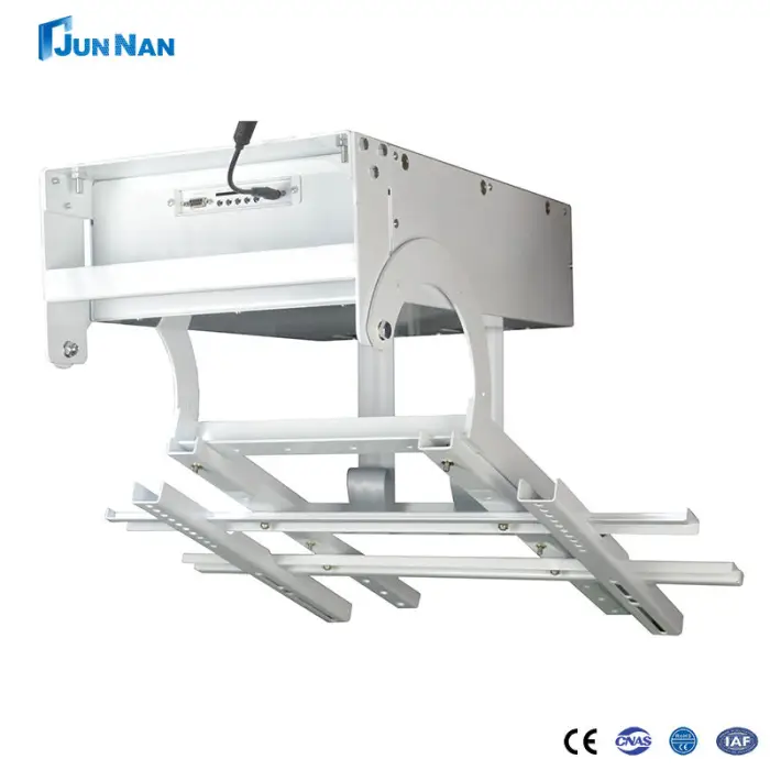 Drop Down Remote Control Steel LCD TV Stand Motorized Ceiling Elevator Home Office Bracket Ceiling TV Mount Motorized — image 3