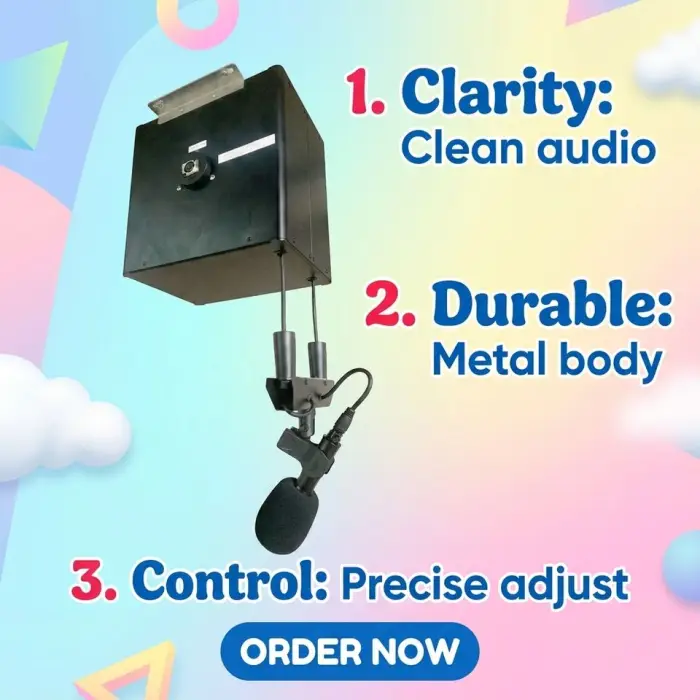Ceiling Hanger Studio Stage Video Conference Room Stand Drop Down Motorized Ceiling Microphone Lift Microphone Lifting Rack — image 4