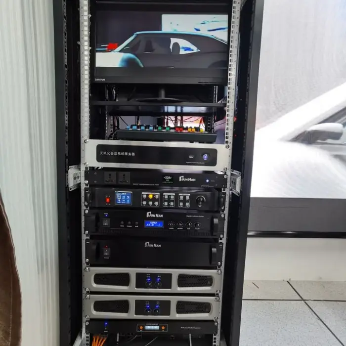 Digital Multifunction Audio Conference System with Video Feature & Voting Microphone for Meeting & Conference Room Use — image 2