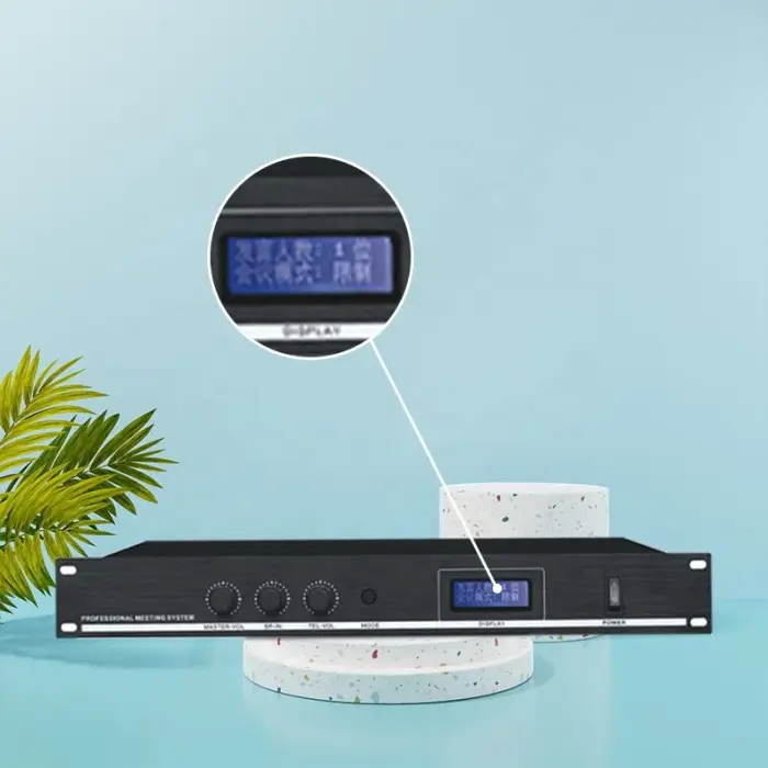 Digital Conference System with Video Function Multimedia Audio-Visual Central Processor and Discussion Microphone Host — image 5