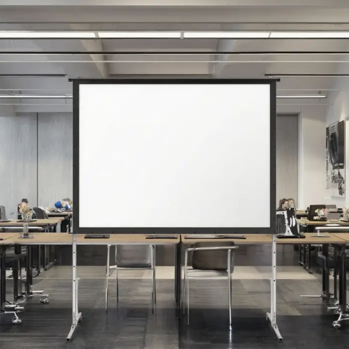 Matte Fast Fold 16:9 Projector Screen Stand Durable Plastic Lightweight Feature for Home Theater Projection — image 5