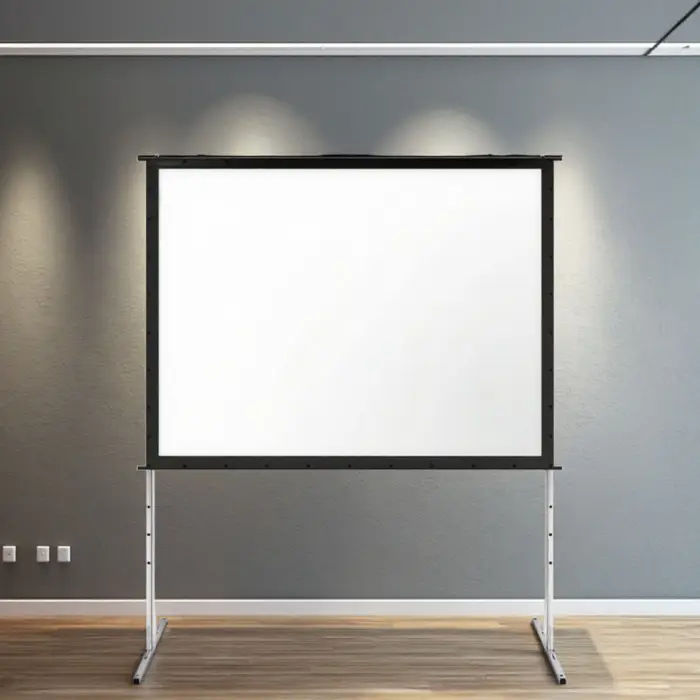 Matte Fast Fold 16:9 Projector Screen Stand Durable Plastic Lightweight Feature for Home Theater Projection — image 6
