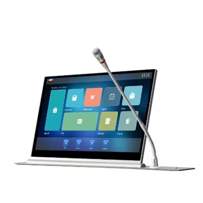 15.6 Inch Professional Computer Motorized Pop up LCD Lift Hidden Desk LCD Monitor Lift for Paperless Conference System — image 3