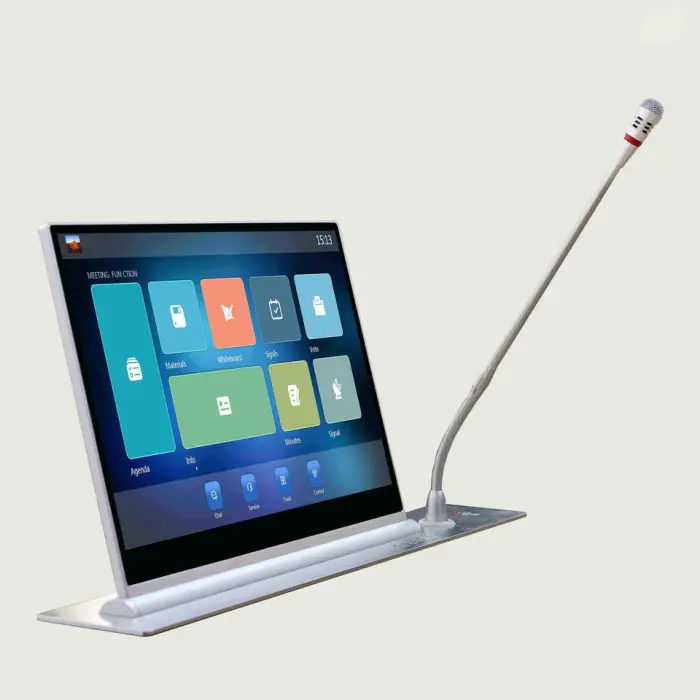 15.6 Inch Smart Paperless Conference System Touch Screen Meeting Room Electric Motorized Pop LCD Monitor Lift — image 2