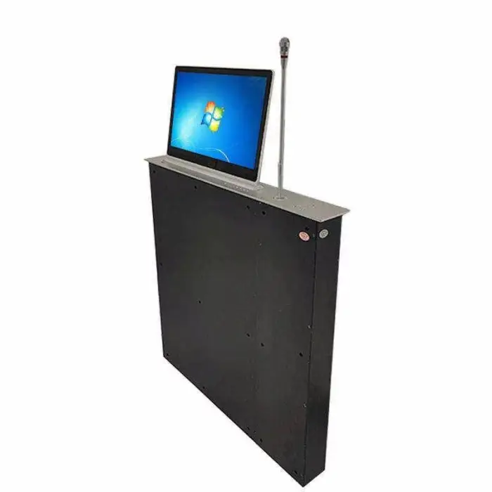 15.6 Inch Motorized Paperless Interactive Monitor Lift LCD Monitor Lift Paperless Conference System for Conference Room — image 4