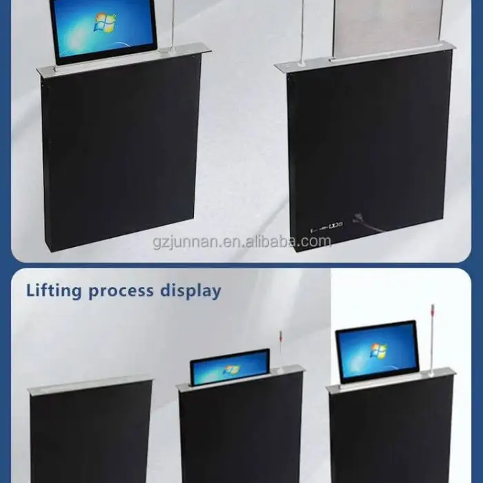 15.6 Inch Motorized Paperless Interactive Monitor Lift LCD Monitor Lift Paperless Conference System for Conference Room — image 5