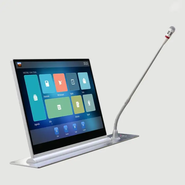 15.6 Inch Ultralight Motorized LCD Lift Mechanism Paperless Conference System for Conference Room LCD Motorized Monitor Lift — image 2