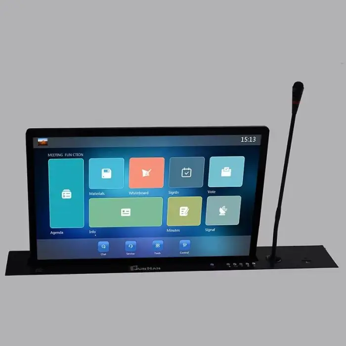 15.6 Inch Ultralight Motorized LCD Lift Mechanism Paperless Conference System for Conference Room LCD Motorized Monitor Lift — image 4