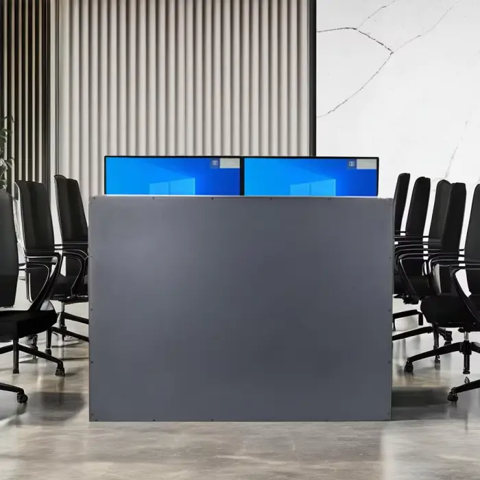 Customized Motorized LCD Screen Audio Conference Hidden LCD Monitor Lift Paperless Conference System for Conference Room — image 3