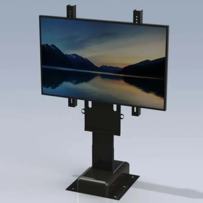 Tv Lift Cabinet Electric Motorized TV Lift Stand Swivel Vertical Height Adjustable with Remote Control Steel — image 4