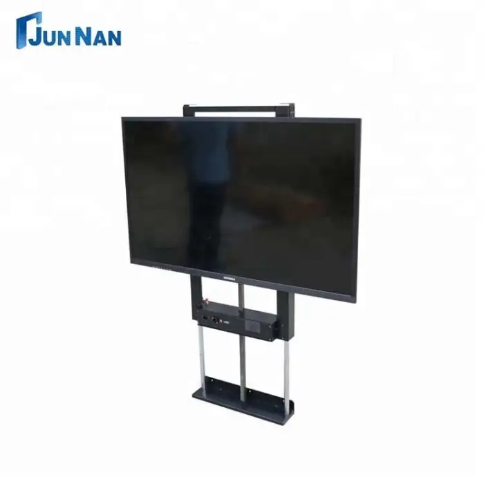 Automatic Modern LED Electric TV Stand Lift Mechanism Remote Control Adjustable Height Steel TV Lift Cabinet Mounts — image 3
