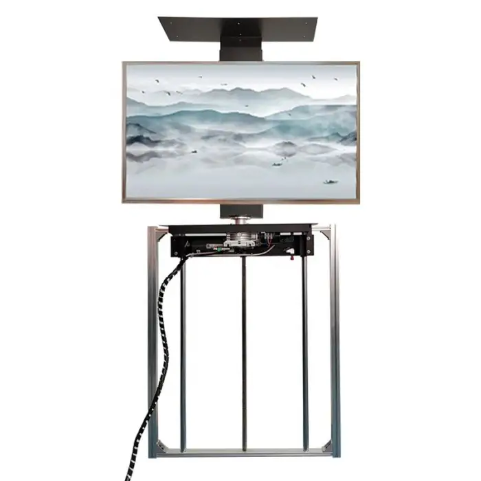 Automatic TV Lift Cabinet Stand Remote Motorized Rotating Drop System Modern Bed Lift Hidden Height Adjustable — image 6
