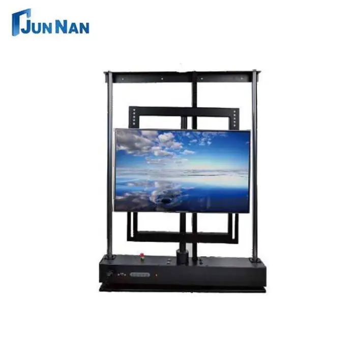 Modern Electric TV Lift Mechanism Concealed Cabinet Design with Remote Control Aluminium LCD TV Mounts Bracket — image 3