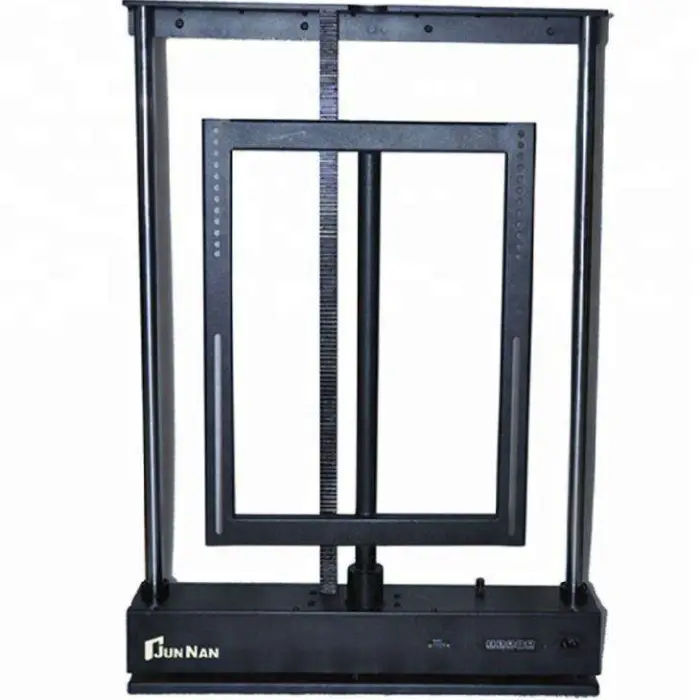 Modern Electric TV Lift Mechanism Concealed Cabinet Design with Remote Control Aluminium LCD TV Mounts Bracket — image 6
