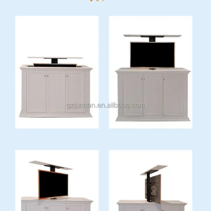 Electric Hidden TV Lift Stand Motorized Pop-up Cabinet for Smart Home Furniture Living Room Bed Modern TV Mounts — image 7
