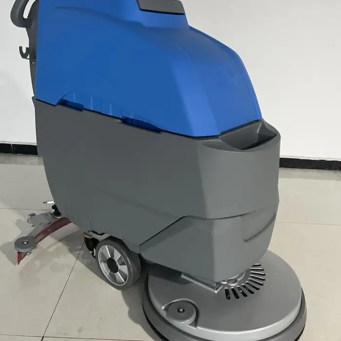 Eco-Friendly Electric Walk-Behind Road Sweeper Vehicle Street Cleaning Equipment with Warehouse Vacuum Floor Sweeper Function — image 5