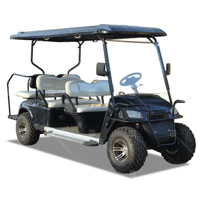 Brand New 6 Passenger Electric Golf Car Golf Cart Electric Mobility Scooter with Storage Space at Back Fashion and Popular — image 3
